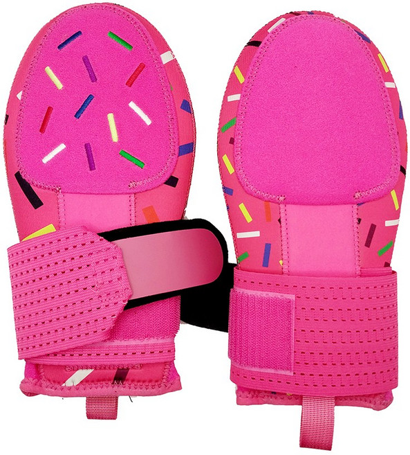 야구 슬라이딩 주루 아이스크림 장갑 배너 유소년 미트, 1개, 핑크콘