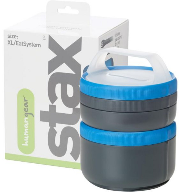 휴먼게어 STAX XL이팅 시스템 | 모듈형 저장 용기 초대형 적층 BPA 무첨가 PC 프탈레이트, Blue