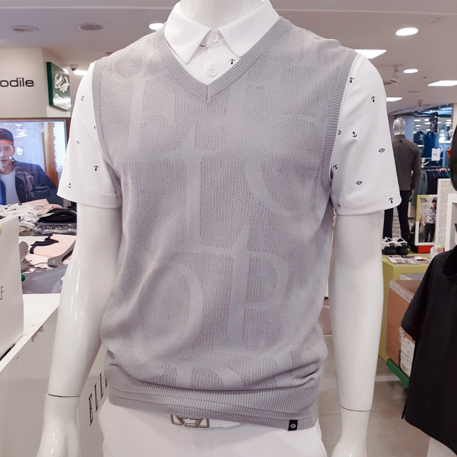 엘르골프 로고 스카시조끼스웨트6K-33101820