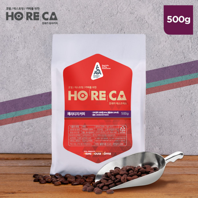 호레카 헤리티지 원두커피 500g, 굵게 (프렌치프레스용), 없음, 1개