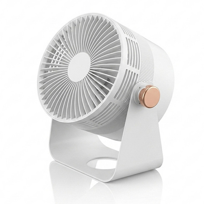Darlisex 무선 탁상용 선풍기 무소음 에어 써큘레이터, 흰색