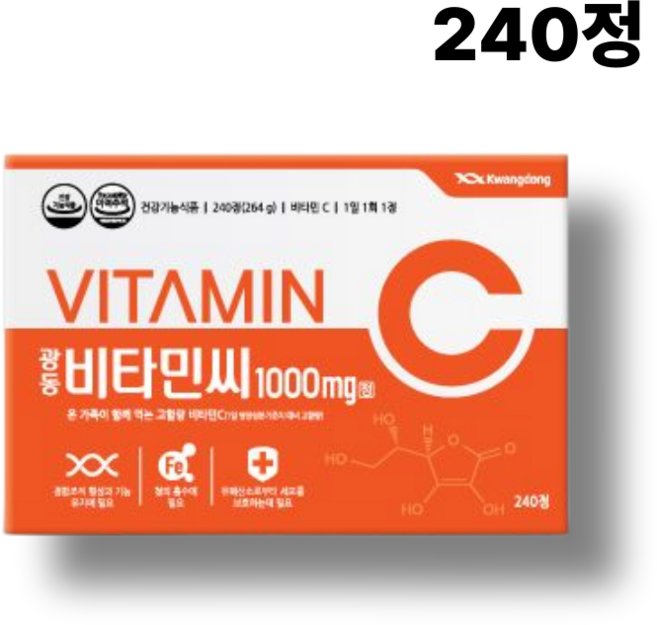광동제약 비타민C 1000mg 8개월분, 240정, 1개
