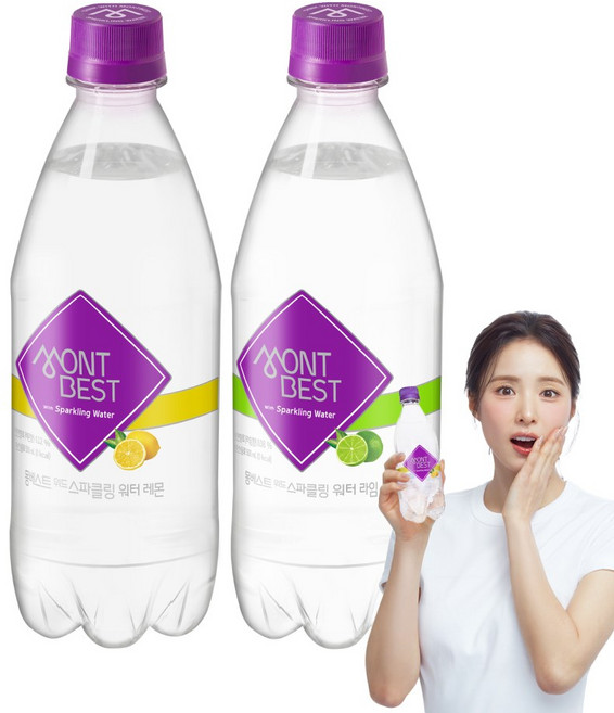 몽베스트 탄산수 레몬+라임 500mLx40병, 40개, 500ml