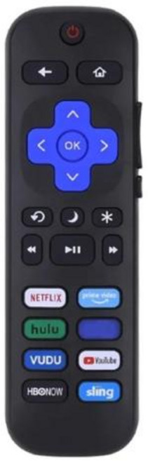 Roku TV 교체 리모컨 TCL Roku Hisense Roku Onn Roku Philips Roku TV 유튜브 기능 리모컨, 1) A