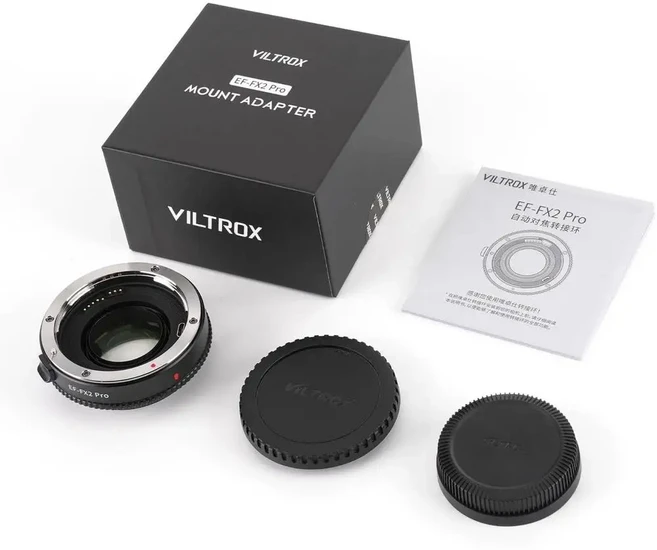 Viltrox EF-FX2 Pro 자동 초점 어댑터 링 (캐논 렌즈 - 후지 카메라용), 01 Viltrox EF-FX2 PRO