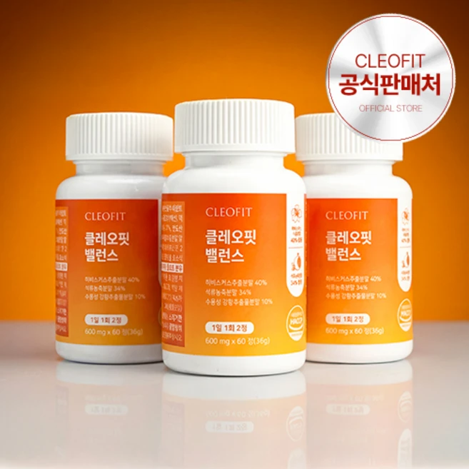 클레오핏 밸런스 3중케어, 3개, 60정 - 쿠팡