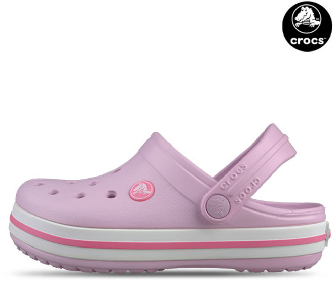 크록스 크록밴드 클로그K 여성 슬리퍼 샌들 발레리나핑크 K207006-6GD