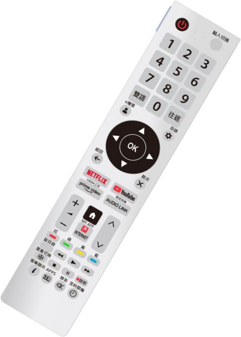 Panasonic國際聯網液晶電視遙控器 HX650W HX600W系列, 1個, 適用國際聯網電視遙控器TNQ4CT005, 適用國際遙控器TNQ4CT005
