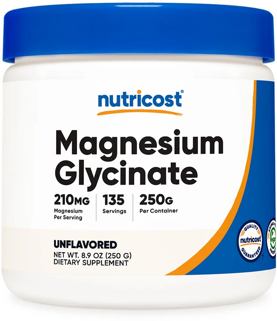 뉴트리코스트 마그네슘 글리시네이트 파우더 무맛 1개 250g Magnesium Glycinate Powder [Unflavor] - 쿠팡