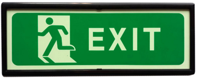 SM화이어테크 [특별할인전] 축광(야광) 비상구 피난구 유도표지판 축광표지 액자형 고휘도, 1개