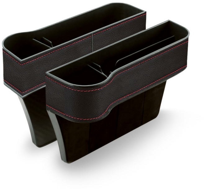 아르띠콜로 차량용 사이드 포켓 운전석 + 조수석 세트, 1세트, 블랙