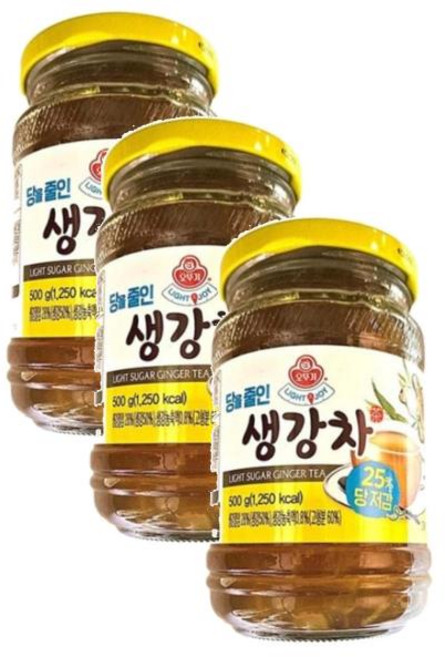 오뚜기 LIGHT&JOY 당을줄인 생강차 500g 3개, 2세트