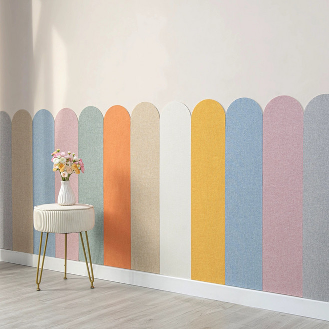 샤일리 접착식 충돌방지 벽면 쿠션 혼합컬러 벽장식 스티커 8p, 8개, 혼합색상