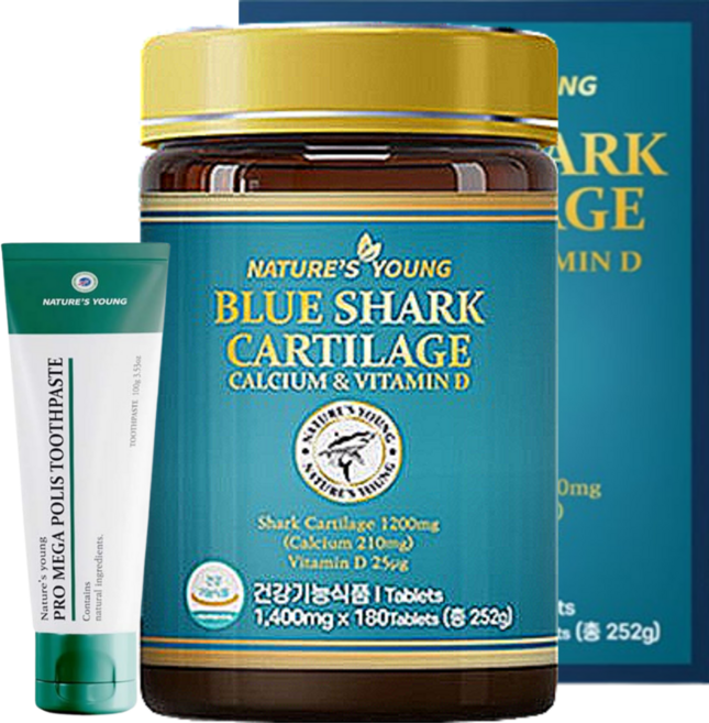 청새리 상어연골 호주산 고함량 콘드로이친 1200mg 호주 콘드로이틴 콘트로이친 180정 캡슐, 1개