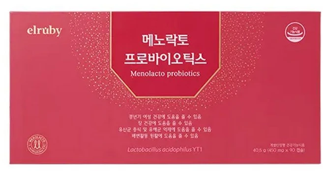 박미선 갱년기유산균YT1 엘루비 메노락토 프로바이오틱스 3개월분 90캡슐 1박스, 90정 - 쿠팡