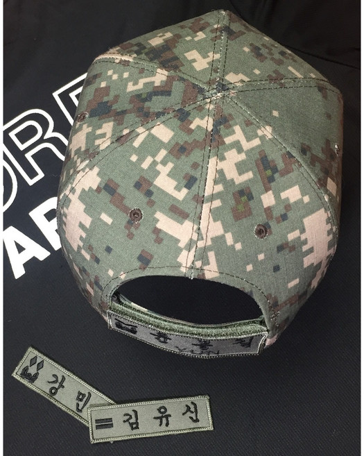 신형 디지털 전투모 벨크로 네임텍 차양모 찍찍이 명찰
