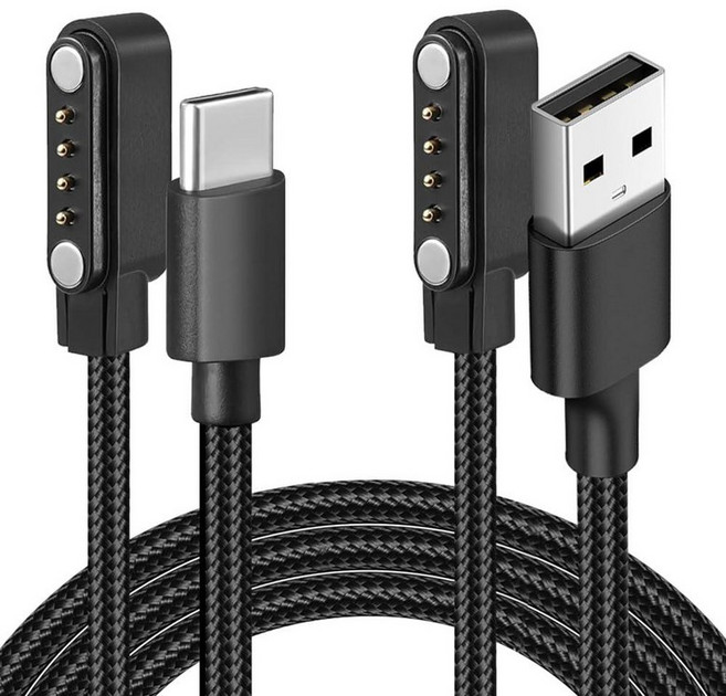 Tedubax PLAUD Note AI/Note Pro AI 보이스 레코더 충전기용 USB 및 USB-C 충전기 2팩 격자 무늬 교체 케이블 타입 C 1m(3.3피트) to, Braided USB & Type C