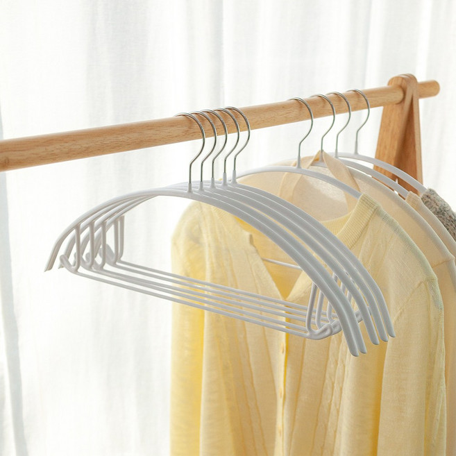 인생원픽 늘어남방지 논슬립 옷걸이 어깨뿔방지 옷걸이 50P, 화이트, 50개