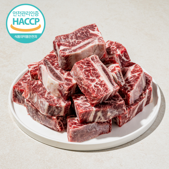 [HACCP인증] 겉지방 손질된 미국산 찜 갈비 냉동, 1개, 4kg