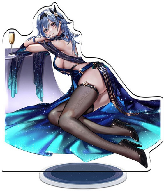 원신 굿즈 연애는 라이덴 호두 데히야 아를레키노 캔디스 미코 닐루 코코미 요이미야 아야카 각청 감우 신학 유라 루미네 아야카 드레스 아크릴 스탠드 피규어, 20cm, 1개