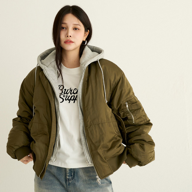 [남녀공용] 탈부착후드 MA-1 항공 점퍼 #CSOj-106-1