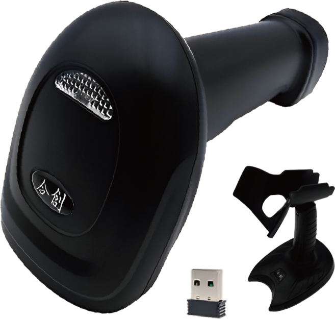 【Co-create 合創】無線掃描器 雷射型 一維條碼掃描器, 1個, MB-1 掃描器搭配支架【2.4G款】