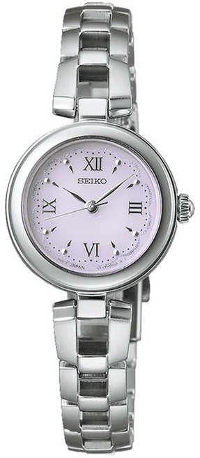세이코 여성용 S 시리즈 솔라 10기압 방수 스테인리스 스틸 메탈시계 SWFA209