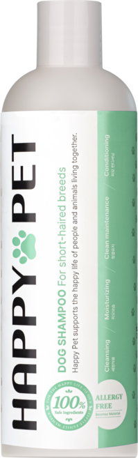 해피펫 강아지 샴푸 단모용 맞춤형 모근케어 보습 피부각질 피부건강 유지, 1개, 500ml