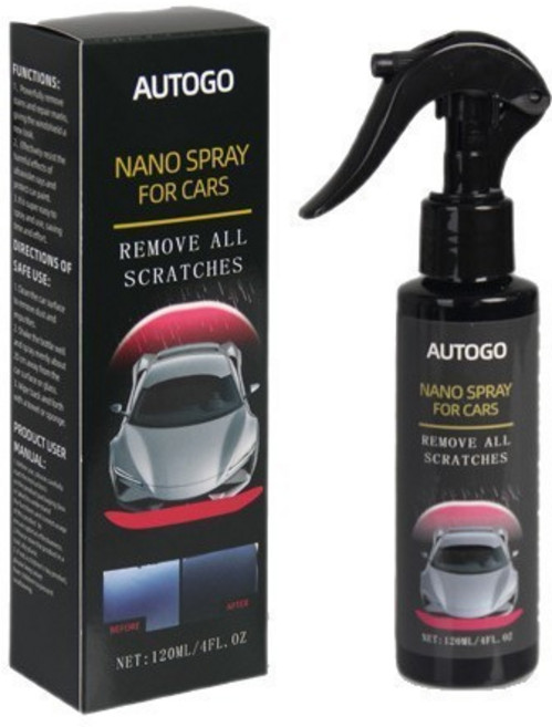 汽車漆納米鍍膜噴霧劑速效手噴塗層增亮䮠水上光保養水封釉鍍晶液, 1個, AUTOGO納米鍍膜劑120ml套裝