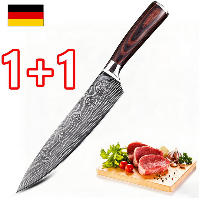 주방 식칼 다마스커스 칼 주방 칼, 2개