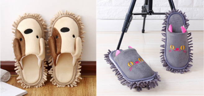 강아지 고양이 청소 슬리퍼 세트, 2종 세트, 1개, 혼합