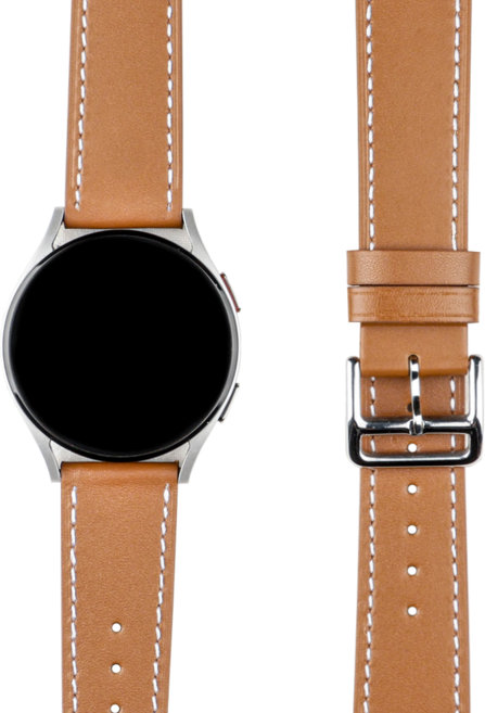 모할랩 갤럭시 워치 호환 가죽 클래식 스트랩 밴드 20mm, 브라운
