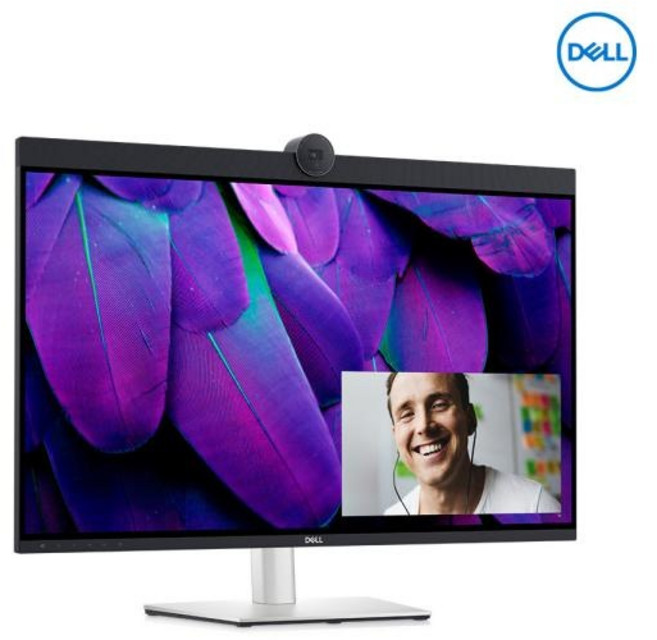델 4K UHD 울트라샤프 USB C 비디오 컨퍼런싱 웹캠 스피커 모니터, 80cm, U3223QZ