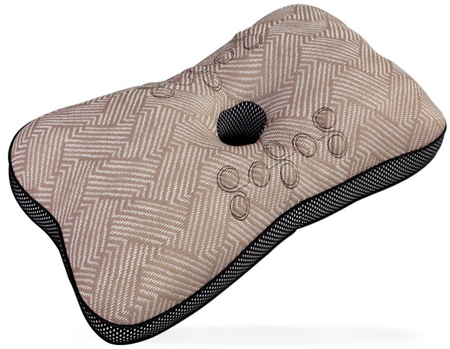 도넛 자석 베개 경추베개 일자목 숙면 기능성, 1개, 베이지