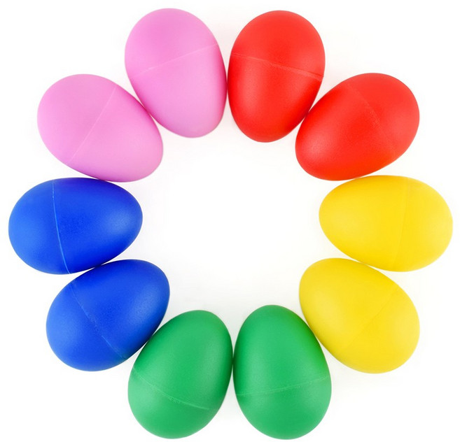 에그쉐이커 5컬러 세트(5쌍) 마라카스 리듬 악기, 1세트