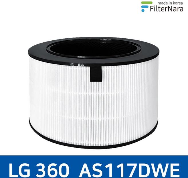 LG 퓨리케어 360 1단형 AS117DWE 공기청정기 호환 필터 프리미엄 골드필터, 1년세트(H13골드 헤파+탈취 일체형 1개), 1개