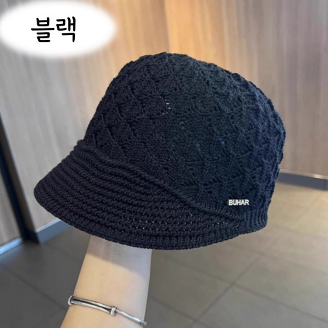 엔코슈 두피가 숨 쉬는 니트 모자 통기성 끝판왕 실내외 겸용 썸머 니트 숏챙 모자 편안한 데일리 햇빛 가리개