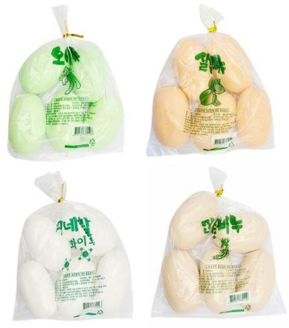 [우블리스] 재우 알뜰비누10개입 오이비누 살구비누 인삼비누 화이트비누 대용량 실속형 알비누, 120g