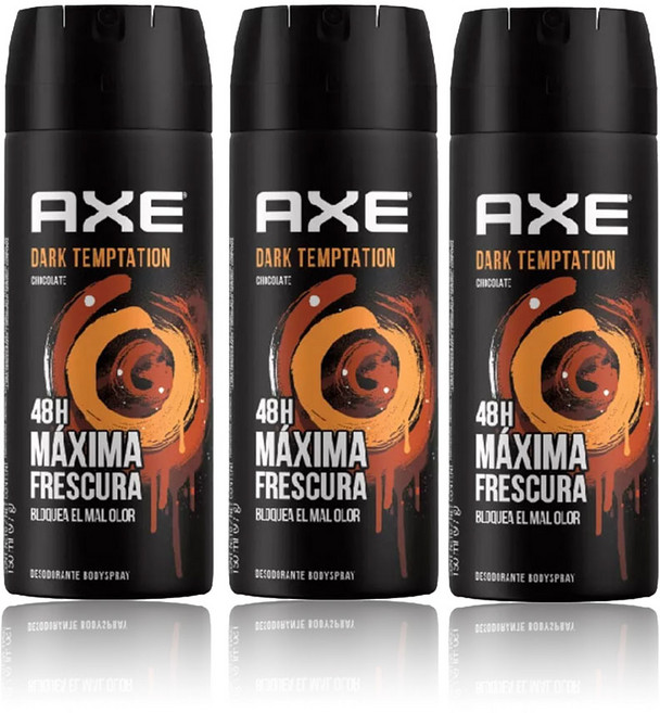AXE 데오드란트 악스 바디 스프레이 다크템테이션 150ml x3개 (동남아 베트남 배송 가품주의) 150ml 3개, 3개