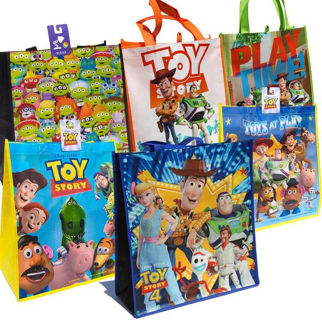 토이스토리 타포린백 L 부직포가방 보조가방 에코백 디즈니 픽사 마블 가방, 우디버즈 오렌지