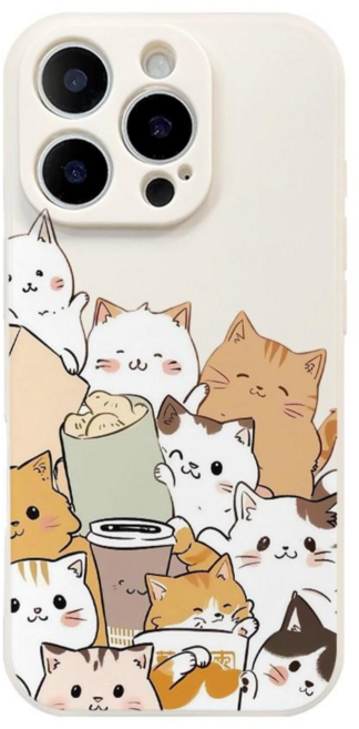 모든 귀여운 고양이들이 모인 실리콘 케이스