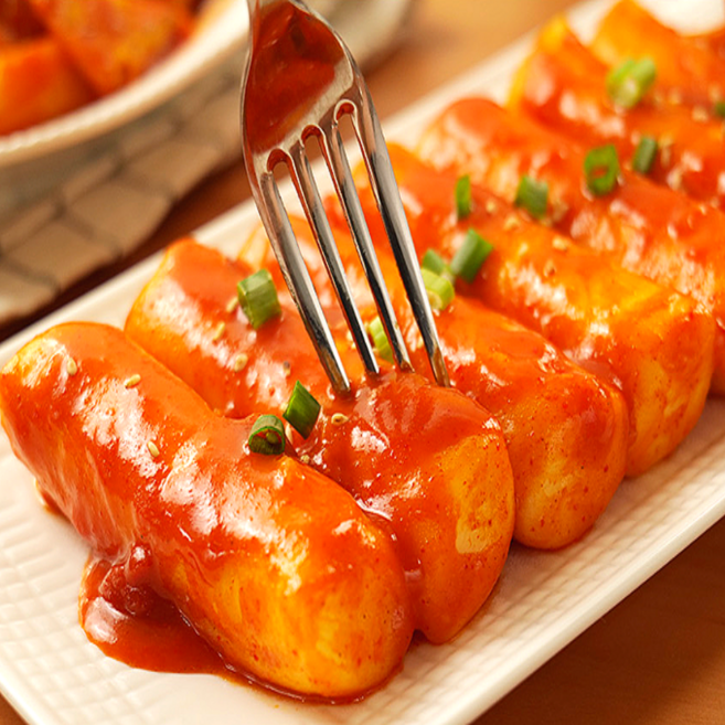 카레맛 쌀떡 사계절 떡볶이 밀키트 600g 쫄깃한 캠핑 달콤, 1개
