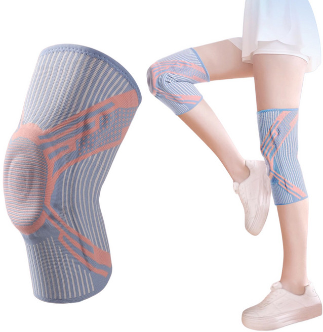 키볼 운동용 무릎보호대 고탄력 슬개골 슬개건 보호, 블루, 1개