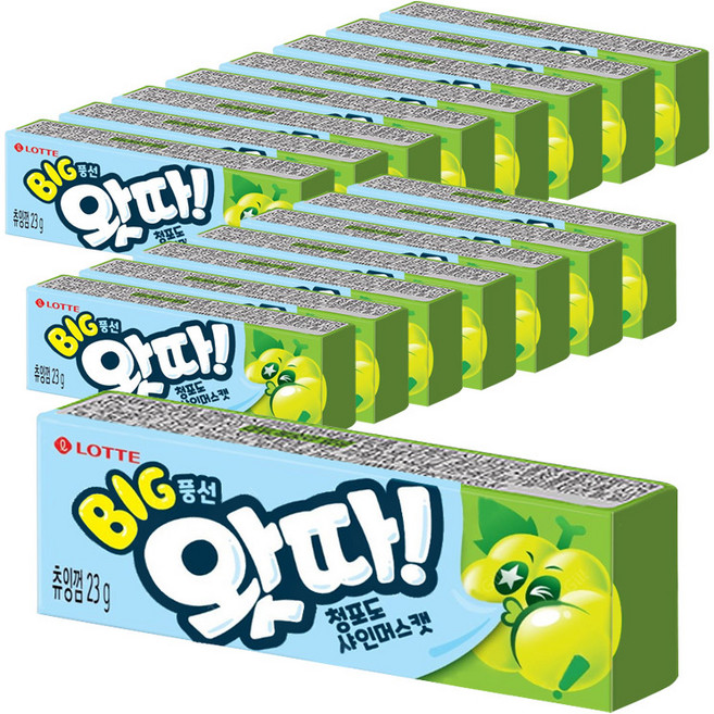 롯데 왓따 청포도 23g 16입, 1개, 368g
