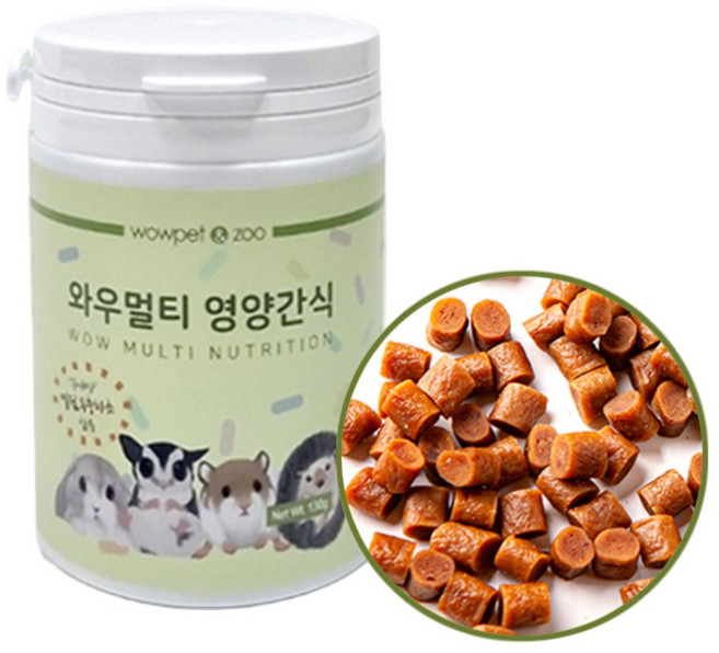 디어미닝 소동물 단백질 영양 간식 햄스터 기니피그 고슴도치 토끼 영양제, 1개, 40g