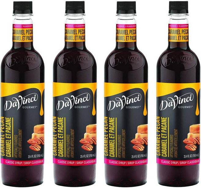 DaVinci Gourmet 카라멜 피칸 시럽 750ml 4팩