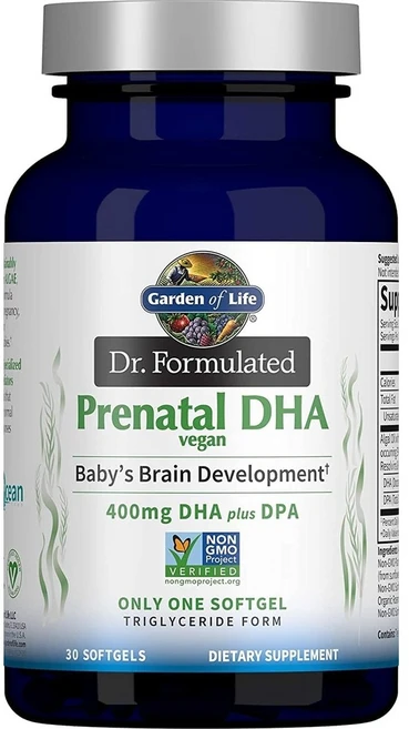 가든오브라이프 닥터 포뮬레이션 프레나탈 비건 DHA 30정 400mg DHA+DPA 알지오, 2개 - 쿠팡