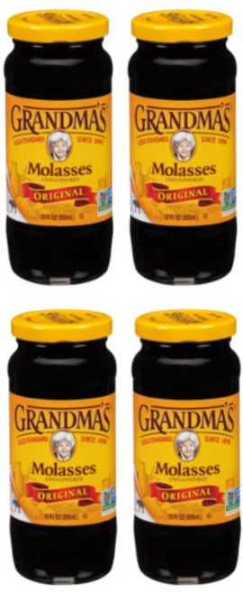 grandma's molasses 오리지널 비정제 사탕수수 시럽 베이킹 재료 355ml 4개