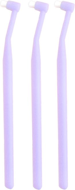 초소형 고양이 강아지 프리미엄 미세모 부드러운 칫솔, 3개