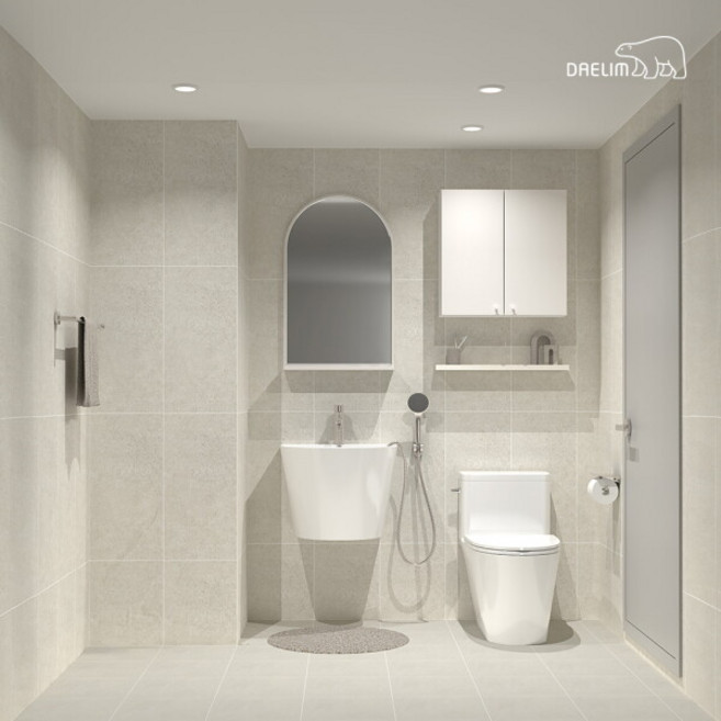 [대림바스] ★~4/30 26만 상당 비데 증정★ 오트베이지 디자인장 소형욕실 리모델링, 상세 설명 참조, 1